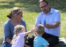 Přijel nás navštívit i pan ředitel s rodinou