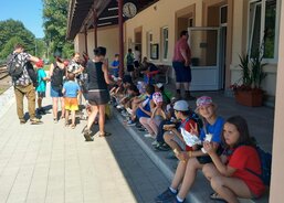 Čekání na vlak ve Vimperku - bohužel je to tak, jedeme domů