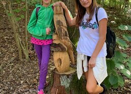 Gabča s Esterkou pózují