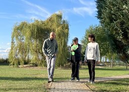 při procházce s klientem Domu sv. Františka