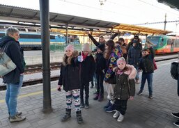 Celá parta je natěšená už před odjezdem